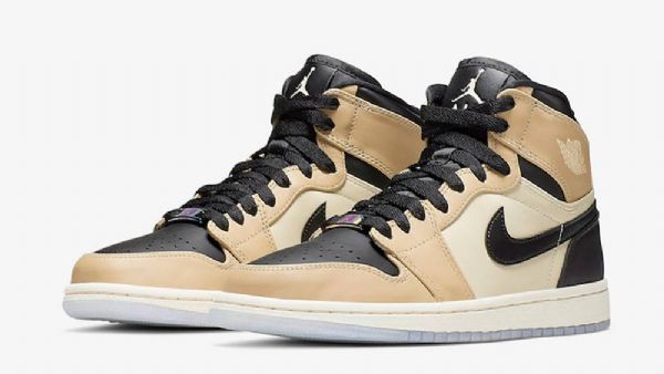 Nike Air Jordan 1 High Tops Mushroom Sko Herre Brune Svarte
