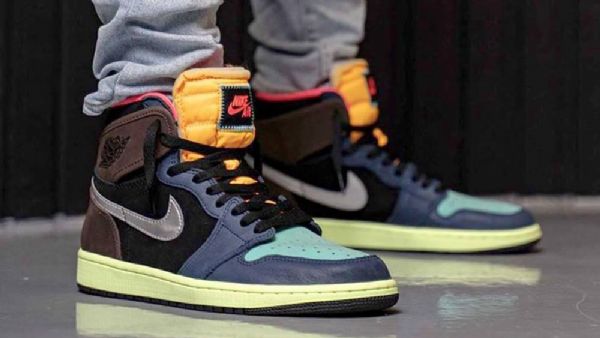 Nike Air Jordan 1 High Tops Og Bio Hack Sko Dame Multicolor