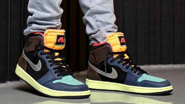 Nike Air Jordan 1 High Tops Og Bio Hack Sko Dame Multicolor