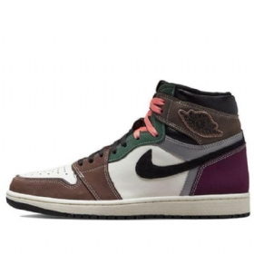 Nike Air Jordan 1 High Tops Og Crafted Retro Basketball Shoes Herre Multicolor
