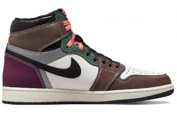 Nike Air Jordan 1 High Tops Og Crafted Retro Basketball Shoes Herre Multicolor