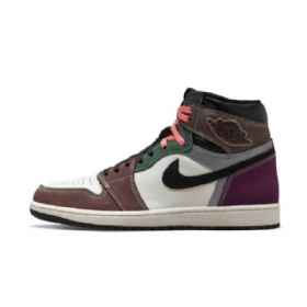 Nike Air Jordan 1 High Tops Og Hand Crafted Sko Herre Multicolor