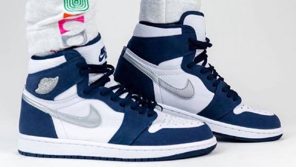 Nike Air Jordan 1 High Tops Og Japan Sko Dame Marineblå
