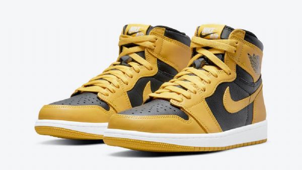 Nike Air Jordan 1 High Tops Og Pollen Sko Dame Gul