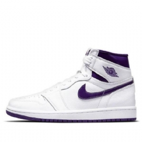 Nike Air Jordan 1 High Tops Og Retro Basketball Shoes Dame Lilla