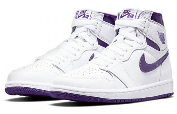 Nike Air Jordan 1 High Tops Og Retro Basketball Shoes Dame Lilla