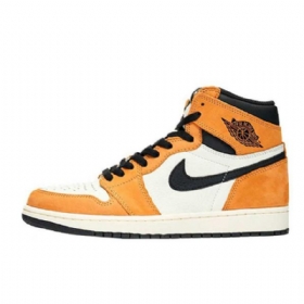 Nike Air Jordan 1 High Tops Og Rookie Of The Year Sko Dame Gul Hvite