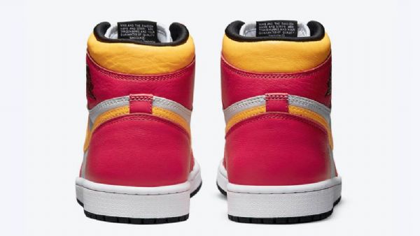 Nike Air Jordan 1 High Tops Og Sko Dame Lyse Rød