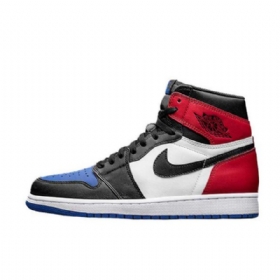 Nike Air Jordan 1 High Tops Og Top 3 Sko Herre Svarte Rød Blå