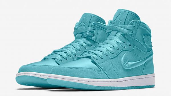 Nike Air Jordan 1 High Tops Pastel Pack Aqua Sko Herre Turkis