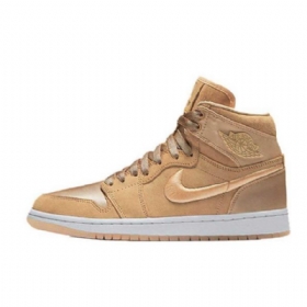 Nike Air Jordan 1 High Tops Pastel Pack Peach Sko Herre Brune