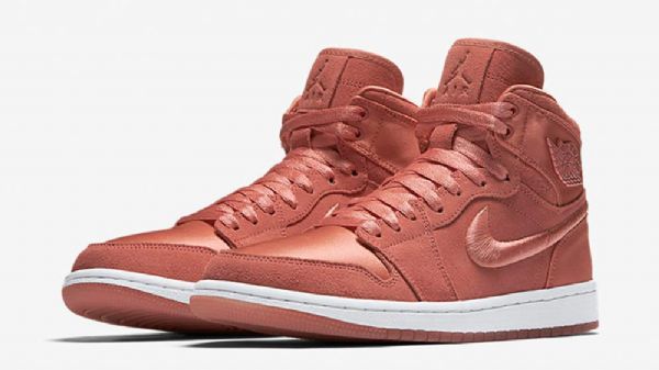 Nike Air Jordan 1 High Tops Pastel Pack Sun Blush Sko Dame Rosa