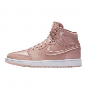 Nike Air Jordan 1 High Tops Pastel Pack Sunset Tint Sko Herre Korall