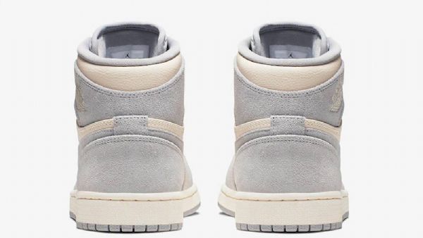 Nike Air Jordan 1 High Tops Premium Ivory Sko Herre Khaki Grå