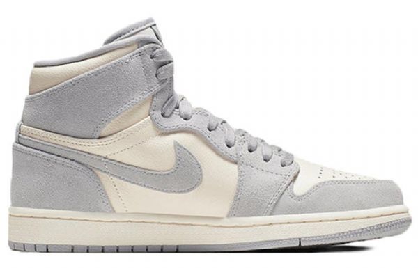 Nike Air Jordan 1 High Tops Premium Retro Basketball Shoes Dame Grå
