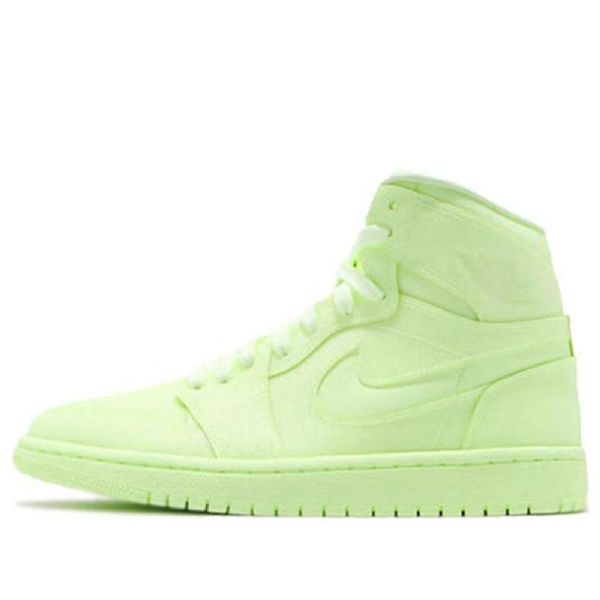 Nike Air Jordan 1 High Tops Prm Retro Basketball Shoes Dame Grønn