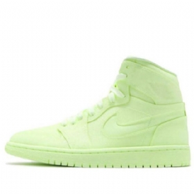 Nike Air Jordan 1 High Tops Prm Retro Basketball Shoes Dame Grønn