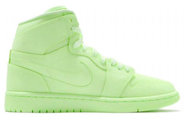 Nike Air Jordan 1 High Tops Prm Retro Basketball Shoes Dame Grønn