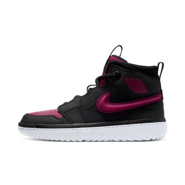 Nike Air Jordan 1 High Tops React Noble Sko Herre Svarte Rød