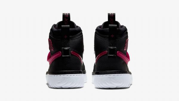 Nike Air Jordan 1 High Tops React Noble Sko Herre Svarte Rød