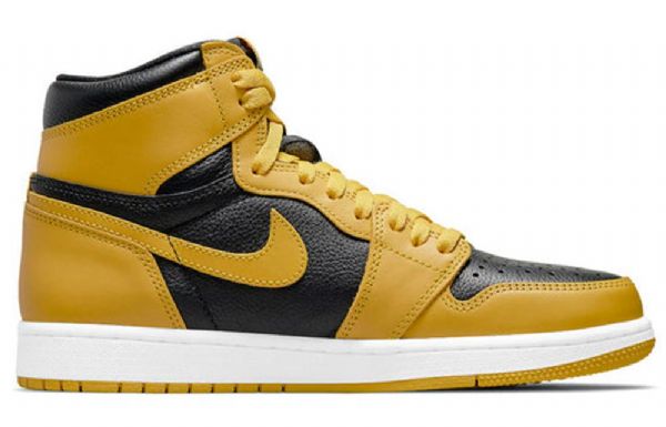 Nike Air Jordan 1 High Tops Retro Og Basketball Shoes Herre Gul Hvite