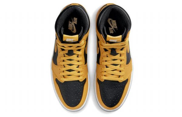 Nike Air Jordan 1 High Tops Retro Og Basketball Shoes Herre Gul Hvite