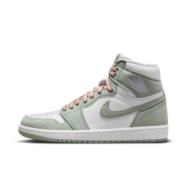 Nike Air Jordan 1 High Tops Seafoam Sko Herre Oransje