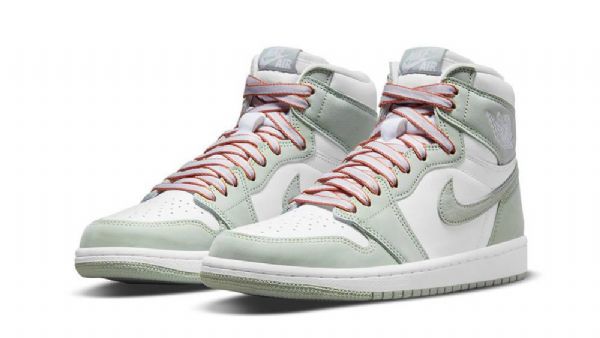 Nike Air Jordan 1 High Tops Seafoam Sko Herre Oransje