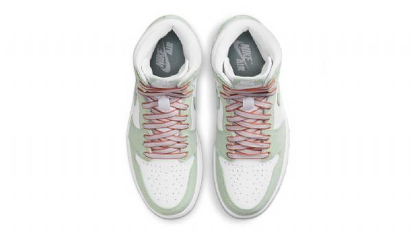 Nike Air Jordan 1 High Tops Seafoam Sko Herre Oransje