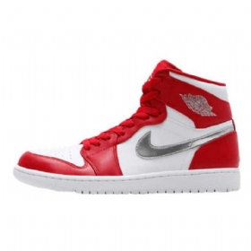Nike Air Jordan 1 High Tops Sko Herre Rød