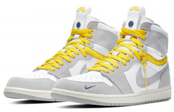 Nike Air Jordan 1 High Tops Switch Retro Basketball Shoes Herre Lyse Grå