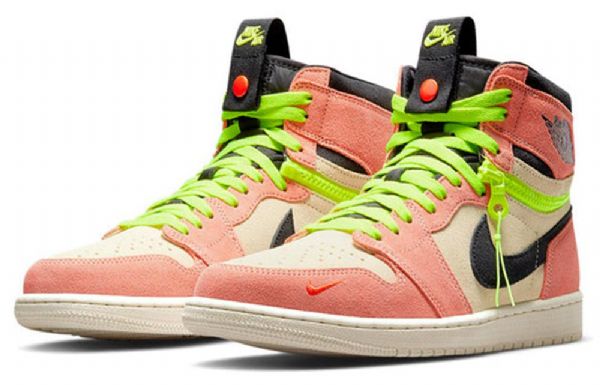 Nike Air Jordan 1 High Tops Switch Retro Basketball Shoes Herre Rosa