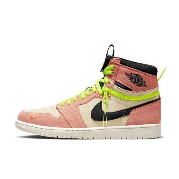 Nike Air Jordan 1 High Tops Switch Volt Sko Herre Rosa