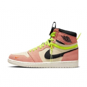 Nike Air Jordan 1 High Tops Switch Volt Sko Herre Rosa