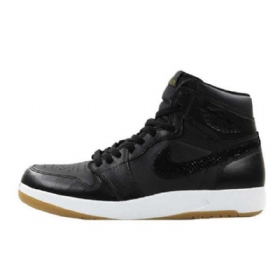 Nike Air Jordan 1 High Tops The Return Snake Sko Herre Svarte