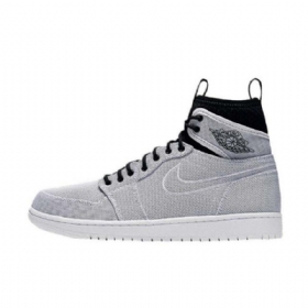 Nike Air Jordan 1 High Tops Ultra Sko Herre Hvite