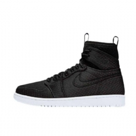 Nike Air Jordan 1 High Tops Ultra Sko Herre Svarte