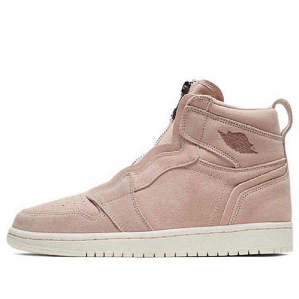 Nike Air Jordan 1 High Tops Zip Retro Basketball Shoes Dame Beige