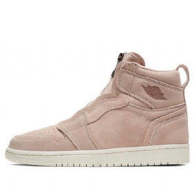 Nike Air Jordan 1 High Tops Zip Retro Basketball Shoes Dame Beige