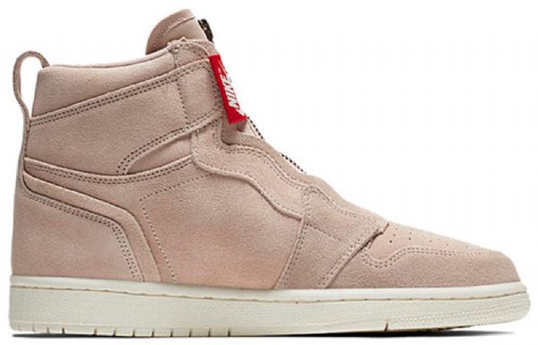Nike Air Jordan 1 High Tops Zip Retro Basketball Shoes Dame Beige