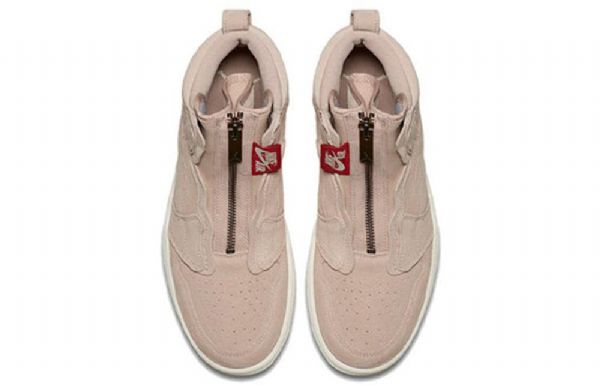 Nike Air Jordan 1 High Tops Zip Retro Basketball Shoes Dame Beige