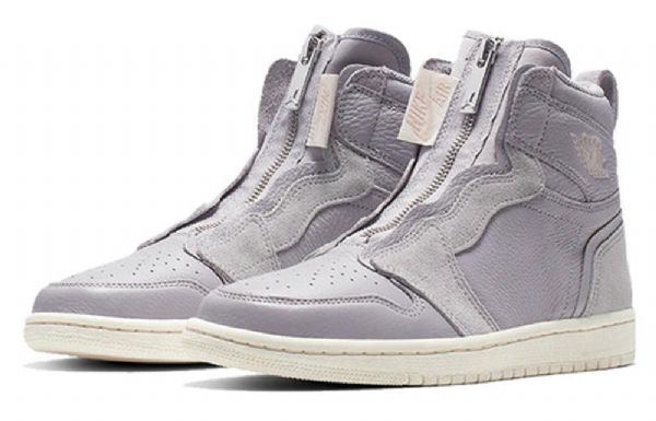 Nike Air Jordan 1 High Tops Zip Retro Basketball Shoes Dame Lilla