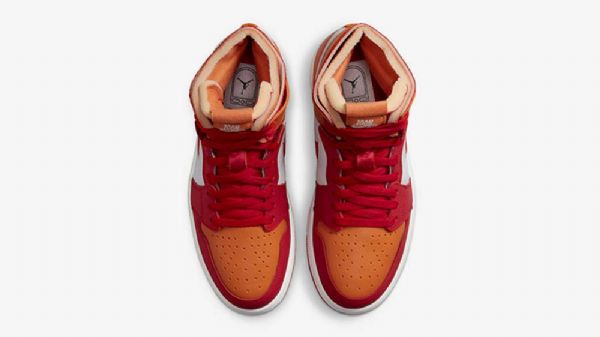 Nike Air Jordan 1 High Tops Zoom cmft Fire Curry Sko Dame Oransje Rød