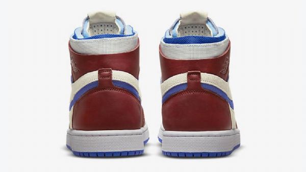 Nike Air Jordan 1 High Tops Zoom cmft Ivory Sko Herre Burgunder Blå
