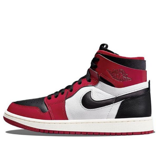 Nike Air Jordan 1 High Tops Zoom Komfort Chicago Bulls Retro Basketball Shoes Herre Rød Svarte