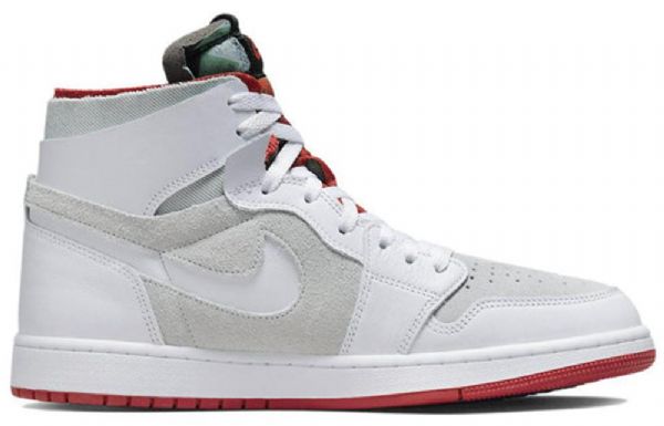 Nike Air Jordan 1 High Tops Zoom Komfort Hare Retro Basketball Shoes Herre Grå