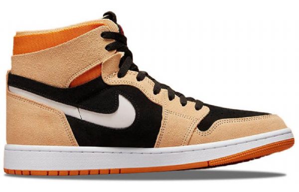 Nike Air Jordan 1 High Tops Zoom Komfort Pumpkin Spice Retro Basketball Shoes Herre Brune