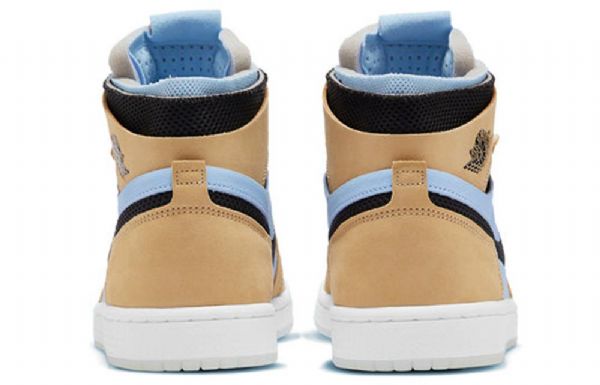 Nike Air Jordan 1 High Tops Zoom Komfort Retro Basketball Shoes Dame Blå