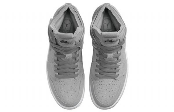 Nike Air Jordan 1 High Tops Zoom Komfort Retro Basketball Shoes Dame Grå
