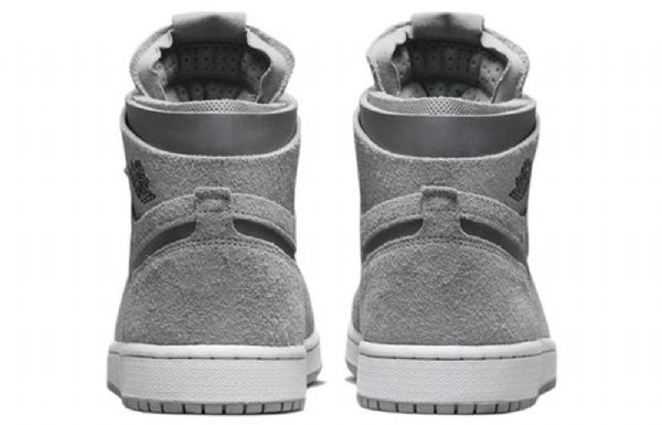 Nike Air Jordan 1 High Tops Zoom Komfort Retro Basketball Shoes Dame Grå